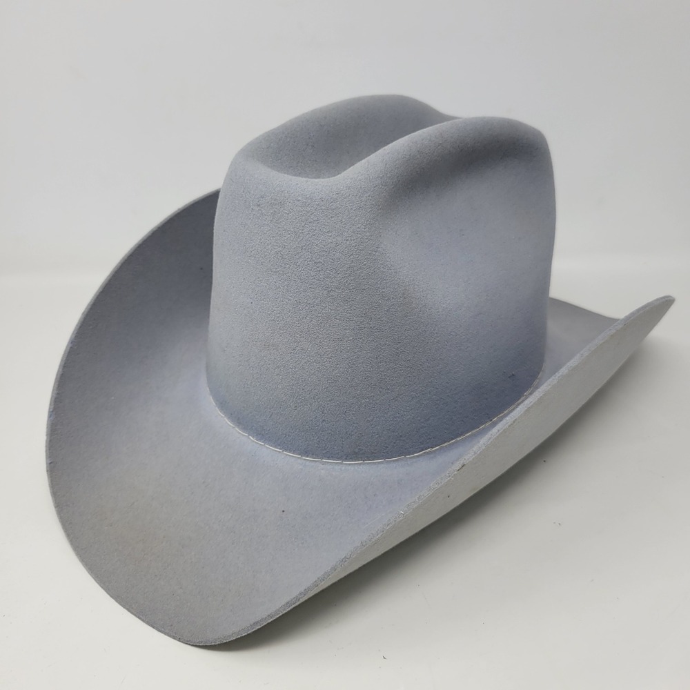American Hat Co Maxi-Felt Pure Wool Silver Belly Gray Western Cowboy Hat Size 7